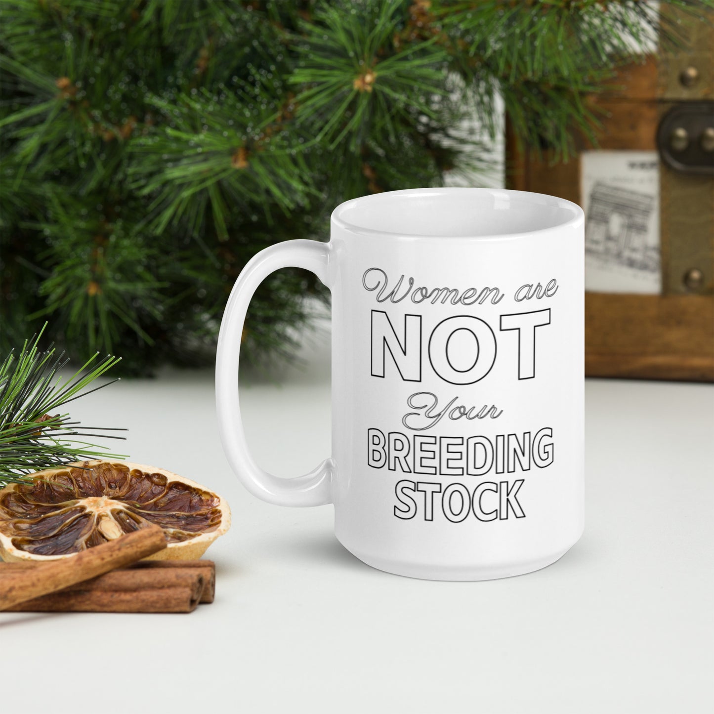 Women Are Not Your Breeding Stock Mug